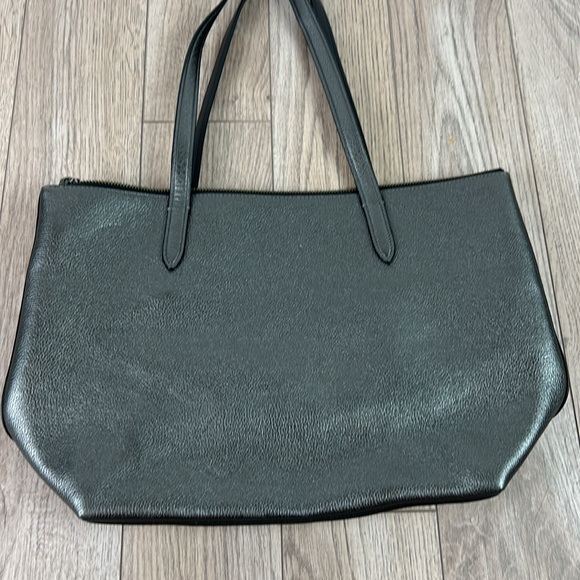 Coach 23592 Grey Pewter charcoal Metallic Taylor Tote - Picture 8 of 14